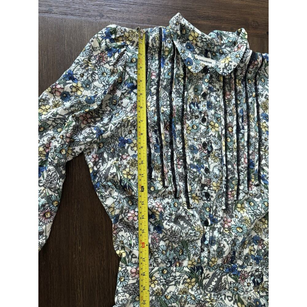 Zadig & Voltaire Dainty Dress Womens Small Lace Floral Modest Feminine Church - Picture 12 of 16